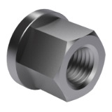 DIN 6331 - Hexagon nuts, 1.5d height, with collar