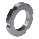 DIN 1804 - Slotted round nuts, metric fine for hook spanner