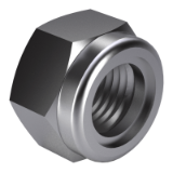 DIN 985 - Prevailing torque type hexagon nuts with non-metallic, low type
